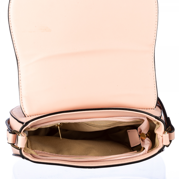 Γυναικεία τσάντα Glam Ροζ  οικολογικό δέρμα, 6 - Kalapod.gr